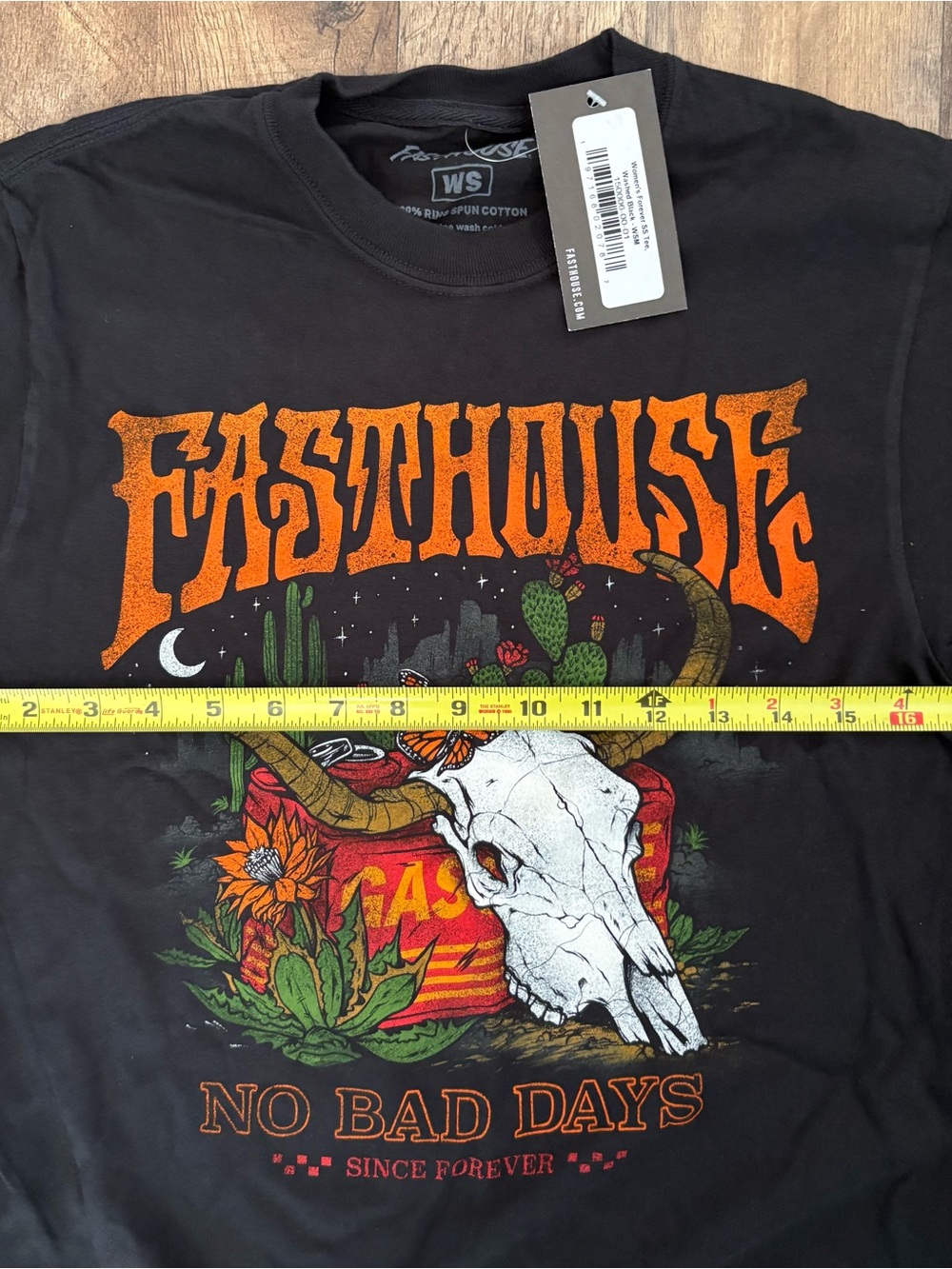 Fasthouse Black Graphic Tee - "No Bad Days" - Picture 5 of 6